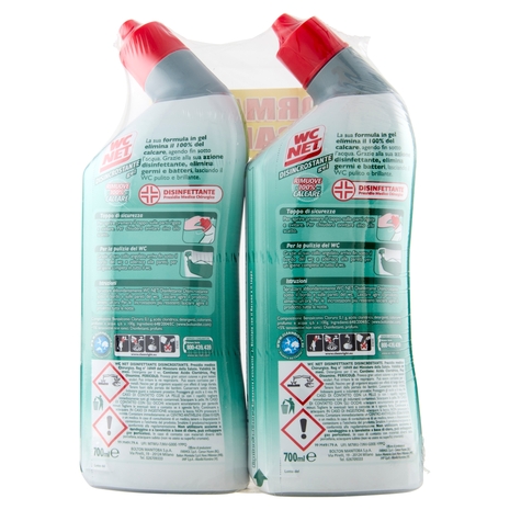 Wc Net - Disincrostante gel, 2 x 700 ml